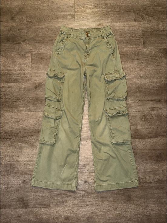 Denim - Arizona Jean Co Y2K Women's Sage Green Streetwear Cargo Pants